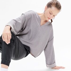 UO Jax Inside Out Notch Neck Top